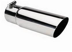 Gibson Performance 2.5 in. Polished Exhaust Tip 8.0 in. Long - Click Image to Close